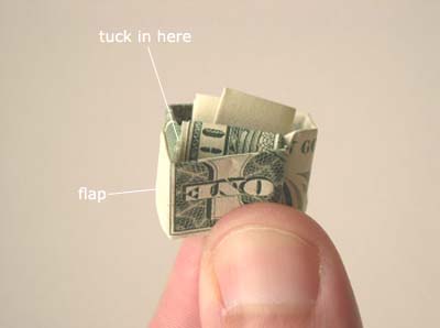 Dollar Bill Origami Ring Photo Diagrams 13