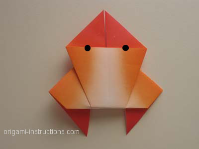 completed easy-origami-crab