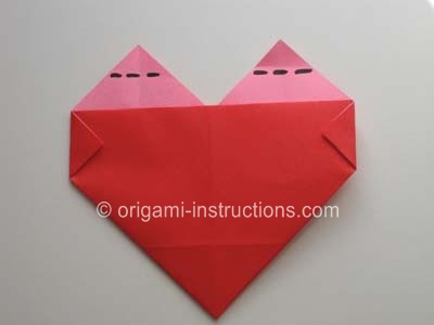 Easy Origami Heart Step 12