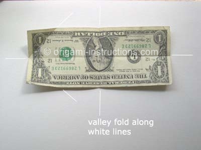 origami-elephant- dollar bill creased