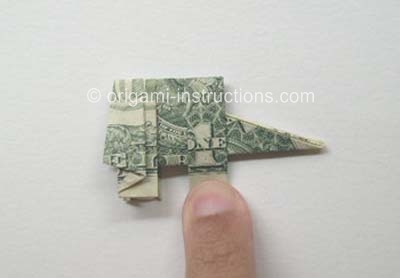 origami-elephant-reverse fold for ears