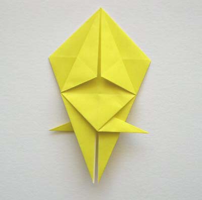 origami-fish-left and right corners folded onto the centerline