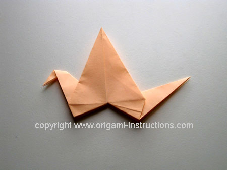 flapping bird after folding