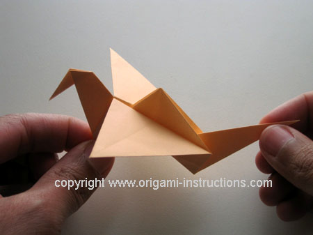 origami flying bird