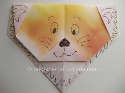 origami-lion-face