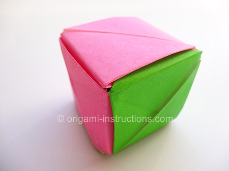 origami rose cube instructions