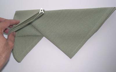 Napkin Folding - Bishop Hat - Photo Diagrams 8