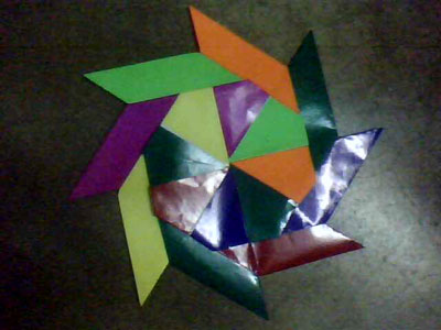 Origami Modular Pinwheel at origami-instructions.com