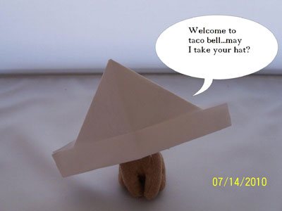 origami hat tent