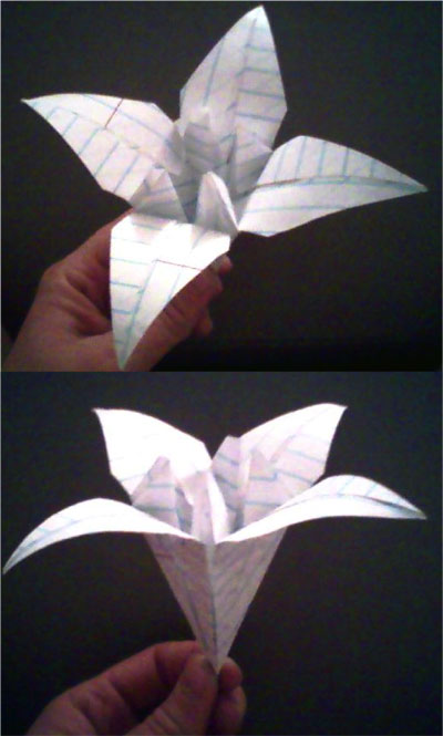 Origami Lily at origami-instructions.com