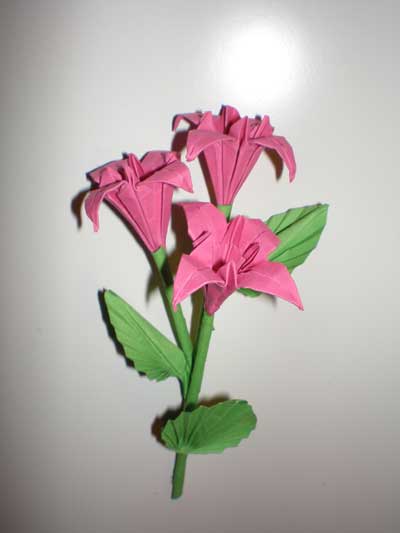 Origami Lily at origami-instructions.com