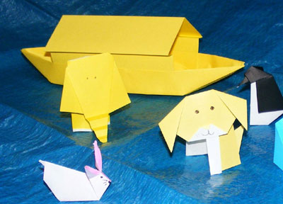 origami-sampan