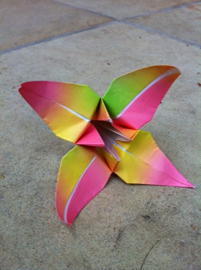 origami flower lily