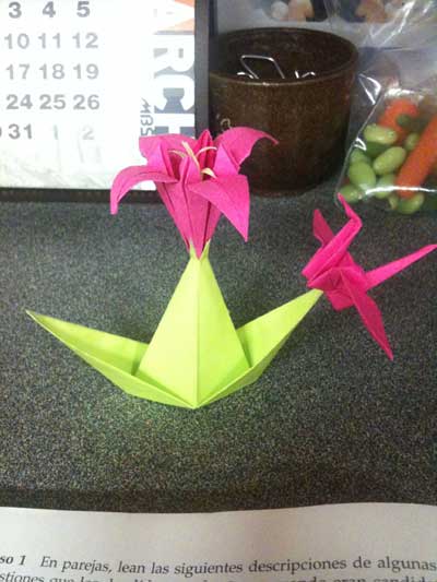 Origami Lily at origami-instructions.com