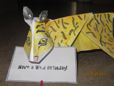 origami-tiger