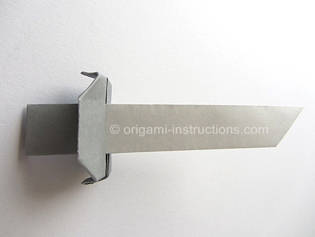 Origami Knife Tutorial - How to make a Paper Knife easy step by step